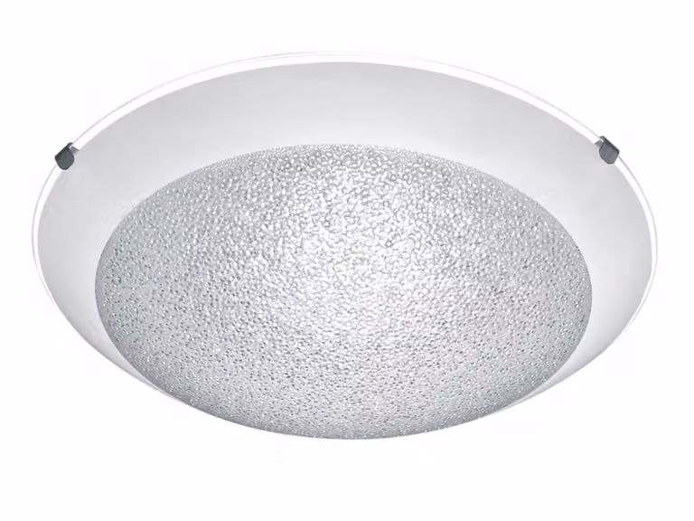 Lampada da soffitto rotonda a LED con interruttore dimmer a 3 livelli Paralume in vetro con effetto cristallo