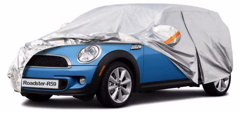 Copertura impermeabile e traspirante per auto, compatibile con Mini Roadster R59 (2012-2015), colore argento
