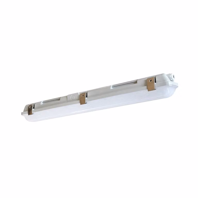 G & L Handels GmbH Lampada LED resistente all´umiditá 661060, grigia, lunghezza 65,5 cm, IP65 661060, Alluminio / Grigio / Zincato, Plastica