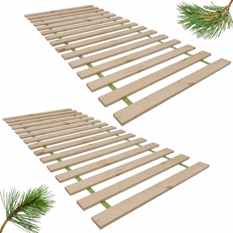 INNOVAHOME - Retino a doghe arrotolabile, 140x200 cm, in 2 parti - Realizzato in legno di pino
