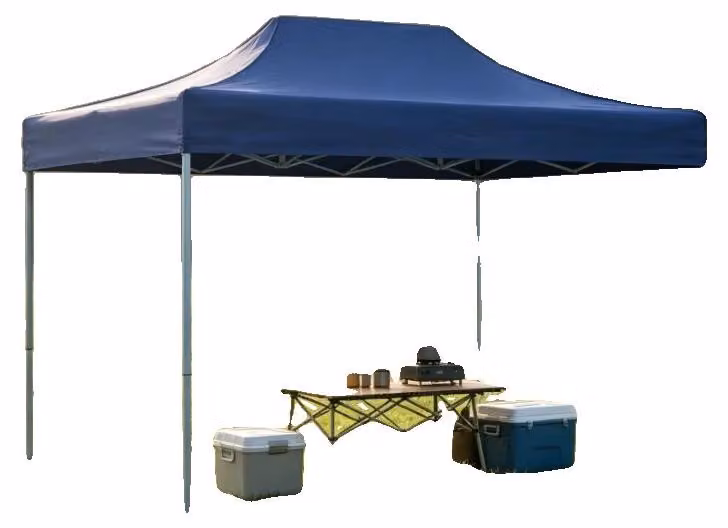 Tenda da campeggio, altezza regolabile, tetto spazioso, colore blu