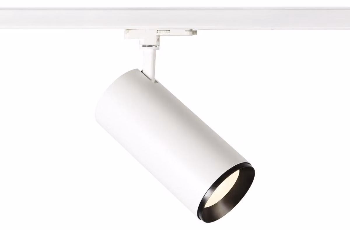 SLV 1005812 NUMINOS XL, spot trifase bianco, nero 36W 4000K 60°