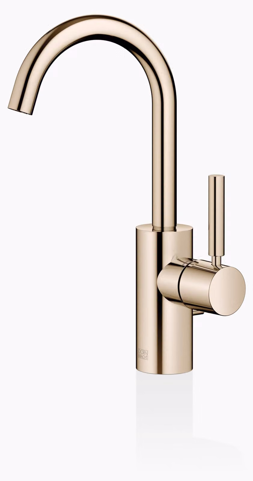 Dornbracht META Mitigeur monocommandé pour lavabos avec vidage, saillie 123mm, bec orientable 360, 33510661-26, 33510661-26