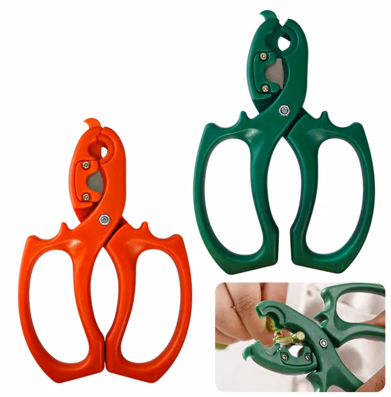 Set di forbici per fiori, composto da 2 pezzi, verde e rosso, con taglio preciso, ideale per tagliare fiori