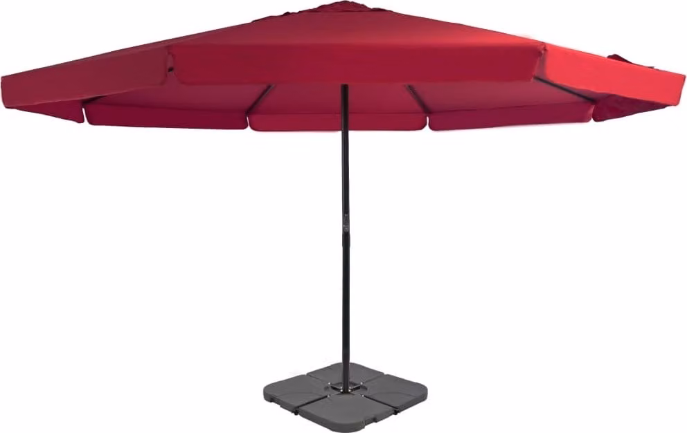 The Living Store Ombrellone con portaombrelli rosso