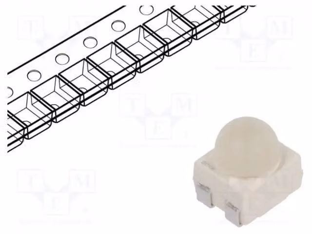 LED; SMD; 3528, PLCC4; rosso; 3200÷6400 mlm; 3,4x3x3,8 mm; 30°; 1,9÷2,5 V LS E63F-EAFB-1-1. Diodo LED SMD, multicolore