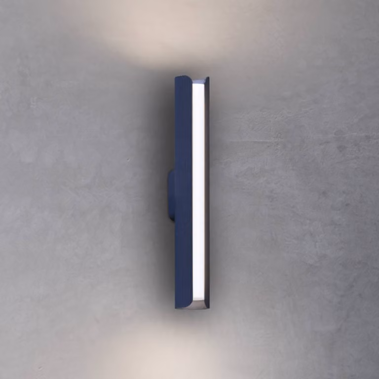 IDEAL LUX Applique da parete Dorica, Blu, Soggiorno / Sala da pranzo, Alluminio, Moderno, Applique
