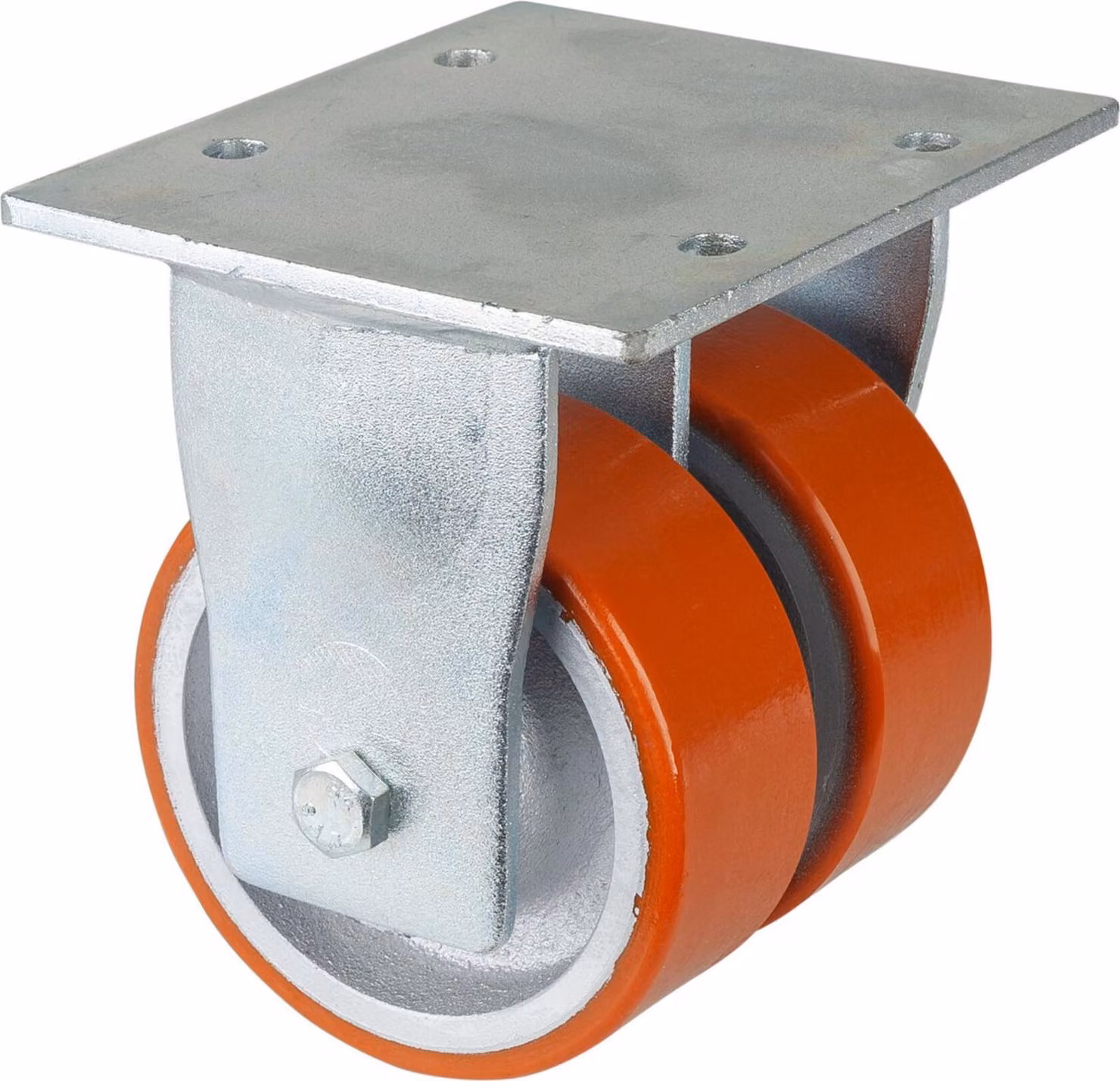 Ruote BS Ruote per impieghi gravosi diametro 125 mm portata 1100 kg piastra ruota in PUR 138x110 mm - S110.C10.125
