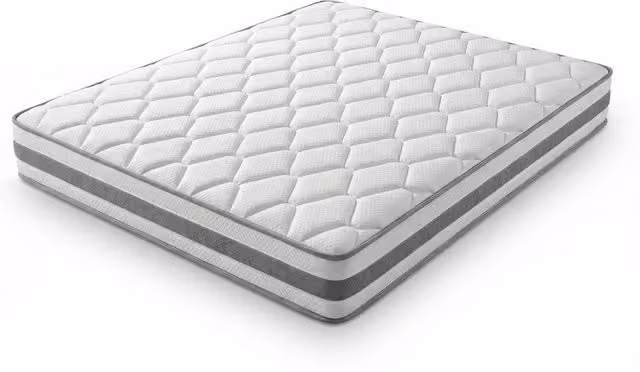 Materasso a Molle Insacchettate 7 Zone con Comfort Foam Rigidità H4 140x190x25 cm; Bianco