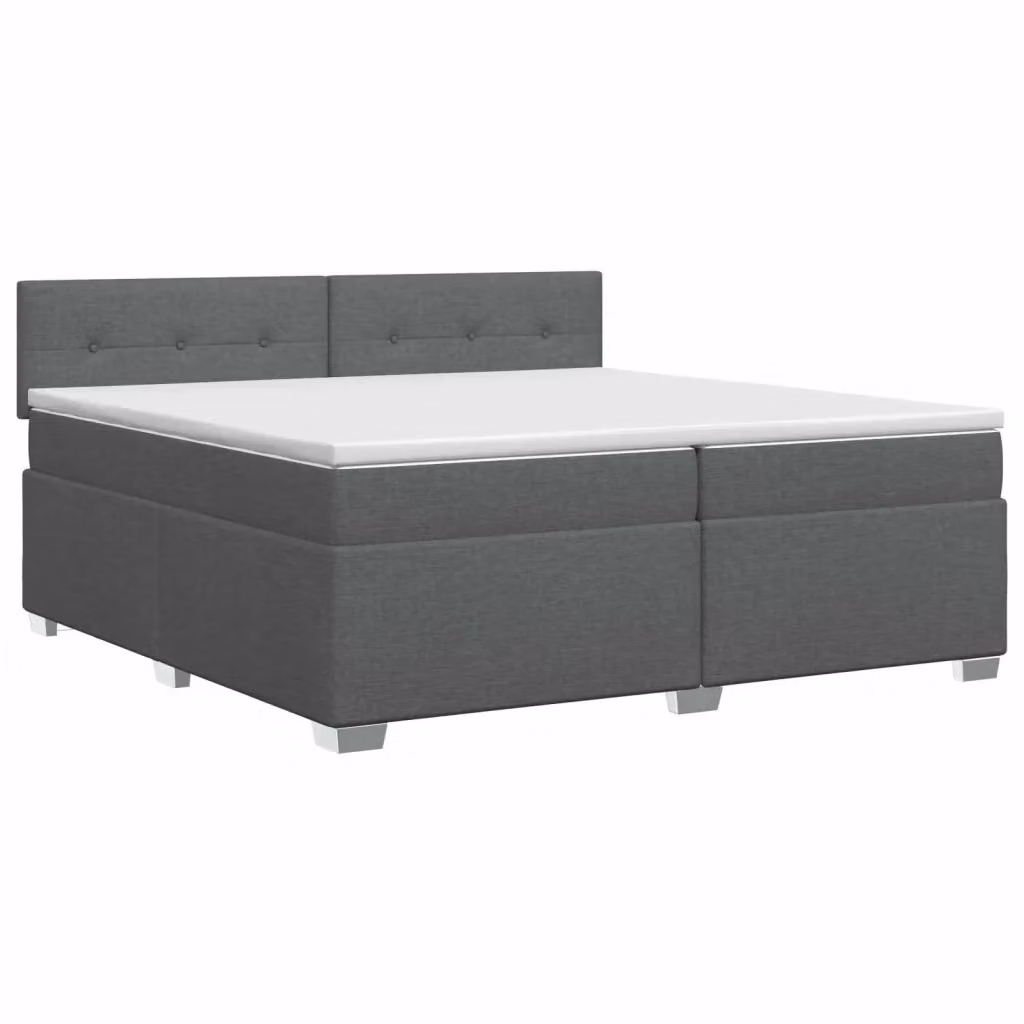 Letto box spring con materasso ibrido vidaXL Grigio, L/P: 200 x 200 cm – 2