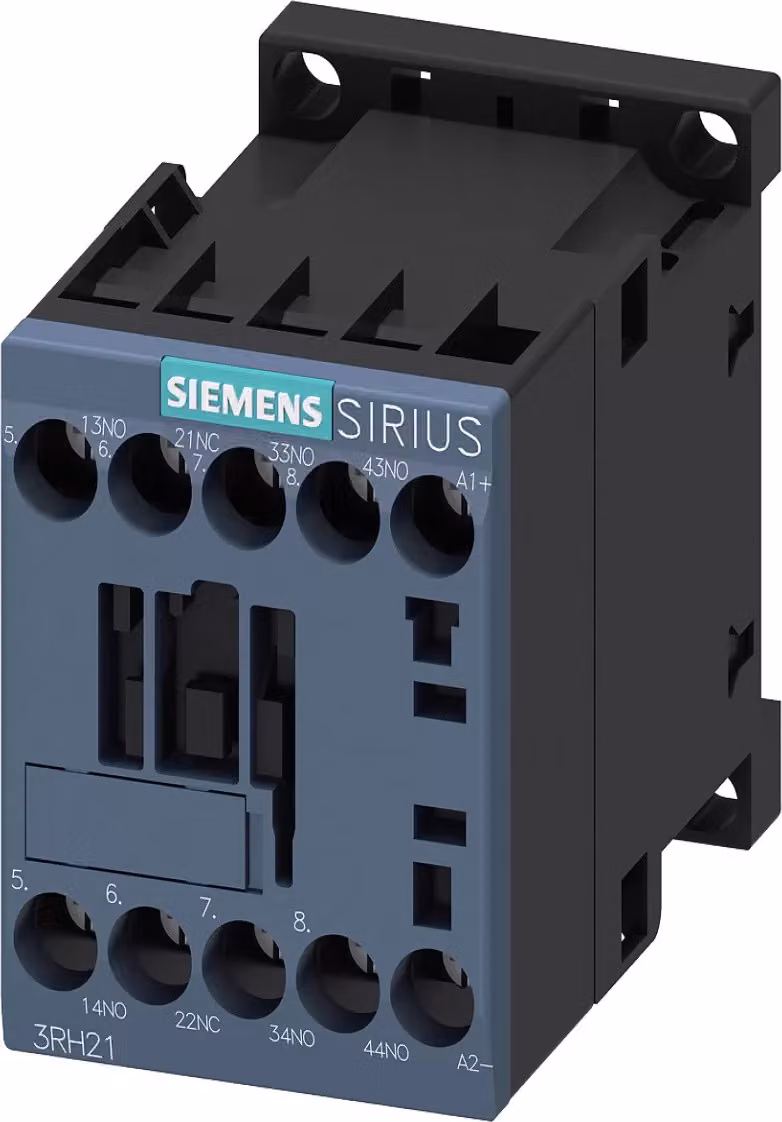 Contattore ausiliario di accoppiamento Siemens, 3S+1Ö, 24 V CC, S00, collegamento a vite, con diodo soppressore 3RH21311KB40
