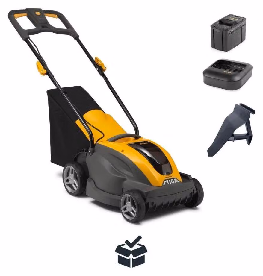 Stiga Combi 336e Tosaerba a spinta Batteria Nero, Giallo