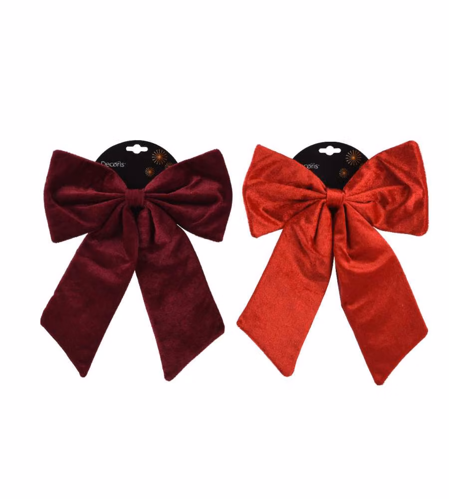 Decoris Fiocco Natalizio - Decorazioni Interne - 30x35 cm