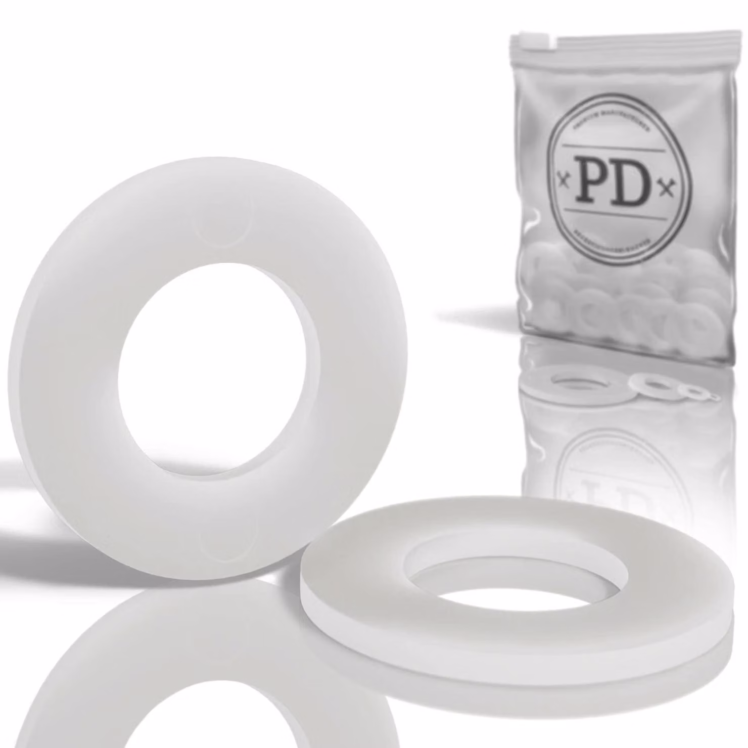 Rondelle in plastica PD® M16 (DIN 125) | Materiale: nylon PA | Confezione da 50 pezzi