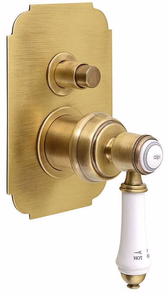 Sapho Vienna - Miscelatore da incasso per doccia con corpo, 2 uscite, bronzo VO042BR