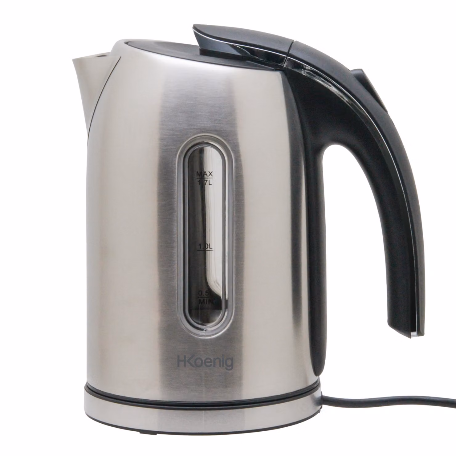 Bollitore elettrico H.Koenig BO17 in acciaio inox, 1,7 l, 2200 W, blu e argento – 3