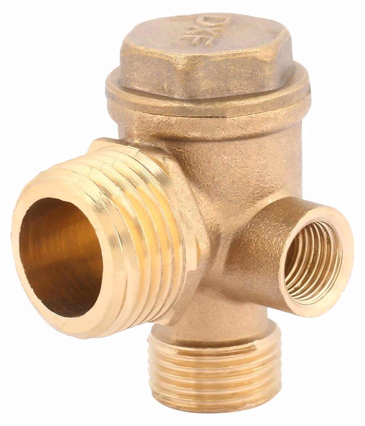 Valvola di non ritorno a 3 porte, compressore, ottone