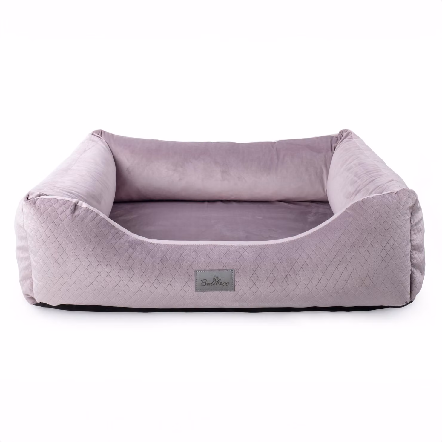 Letto per cani Premium Velvet Pink S - 63x55x19 cm | Divano morbido per cani e gatti