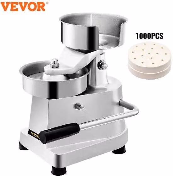 Hamburger Maker Professionale per Barbecue - Accessori per BBQ - Ideale per Uso Commerciale - Realizzato in Acciaio Inossidabile