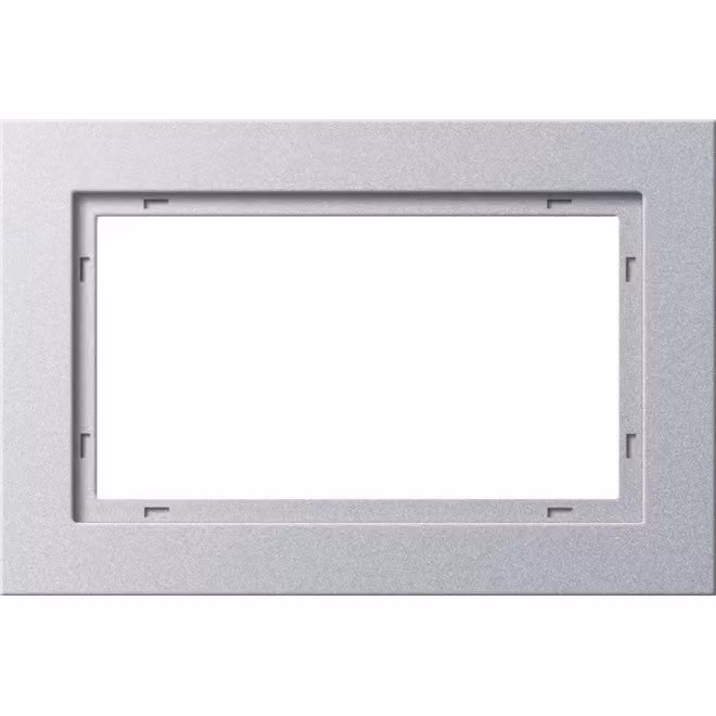Gira 100125 Cornice di copertura 1,5 posti Gira E2, colore alluminio