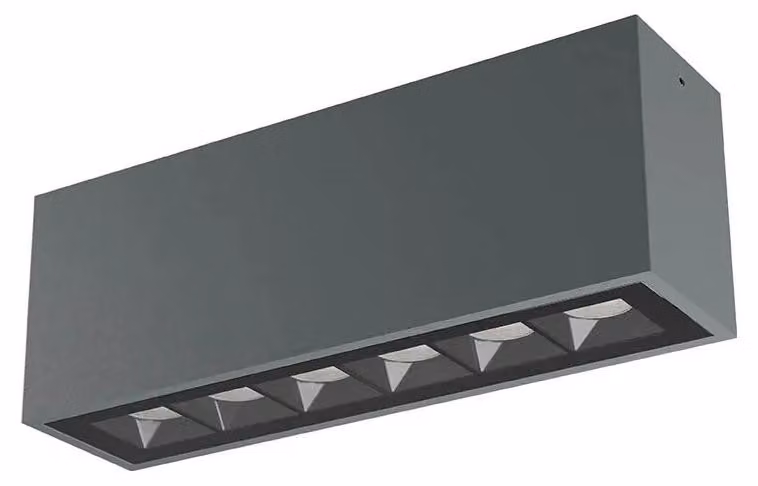 Redo Outdoor AROOS – š26,5 v9,5 cm 15 W – colore: grigio scuro, temperatura di colore: 2700K, modello base