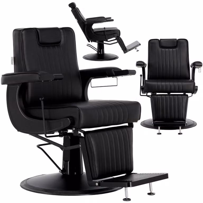 Poltrona da barbiere Dario idraulica professionale per saloni di parrucchieri e barber shop Barberking