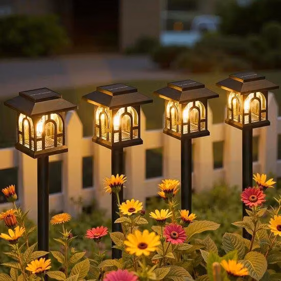 Set di lampade Solarmoden, 4 pezzi, bianco caldo, tungsteno, impermeabili
