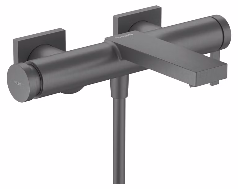 Mitigeur monocommande de baignoire hansgrohe Tecturis E, 2 points d'eau, portée de 213 mm, montage apparent, 73420340, 73420340