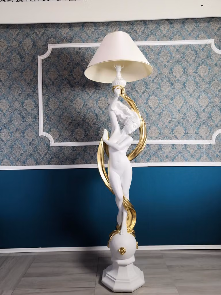 Stehleuchte Stand Leuchte Lampe Lampen Leuchten Design Figur 200cm Skulptur