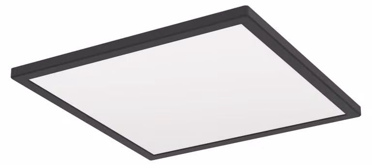 ROVITO-Z Lampada da parete/soffitto Illuminazione - L39 x L39 x H3 cm - nero - 17,6W incl. - IP44