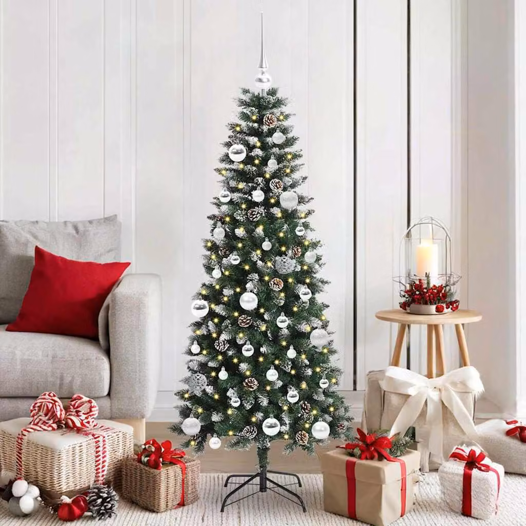 Maison Exclusive - Albero di Natale artificiale verde, 150 cm, in PVC, plastica e acciaio