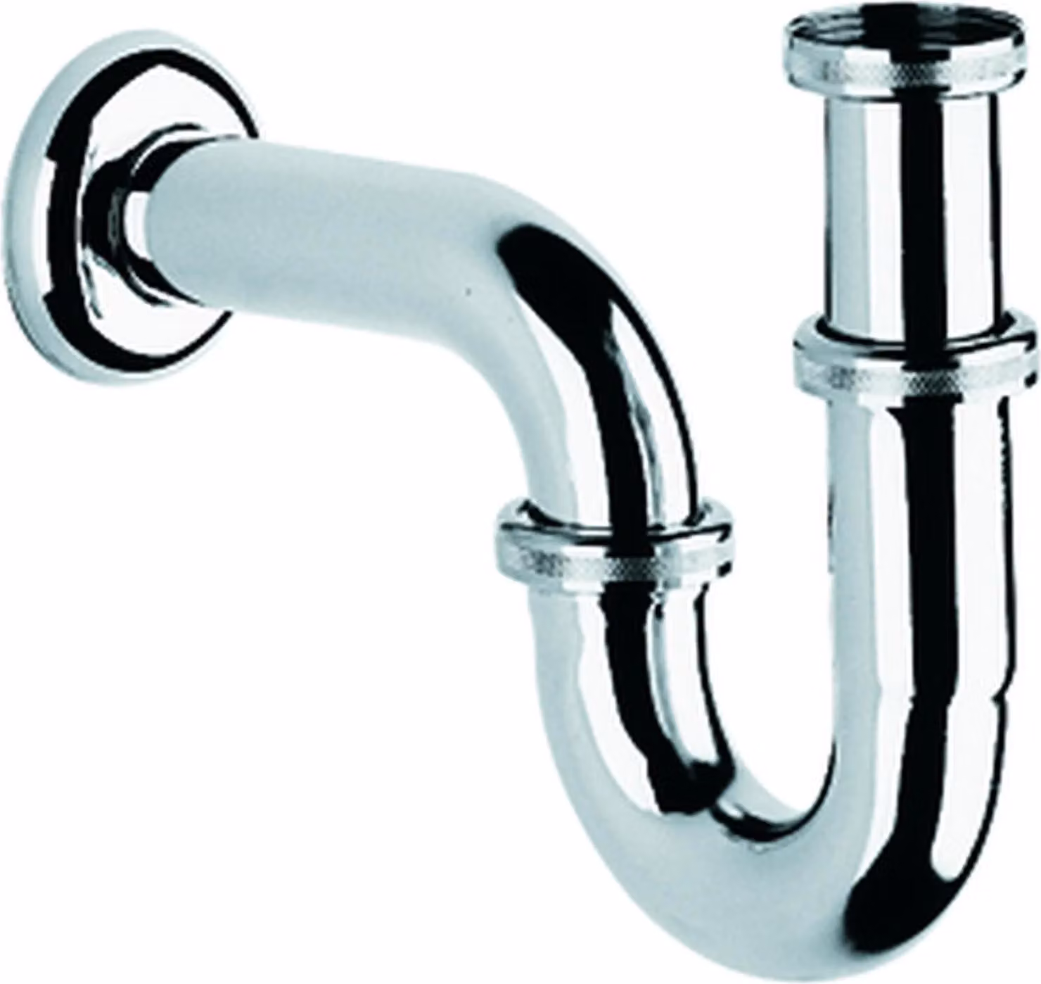 Sifone tubolare Grohe WT 5/4 pollici cromato, 1 pezzo.