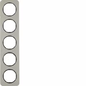 Berker 10152104 Cornice in acciaio inossidabile/nero Berker R.1