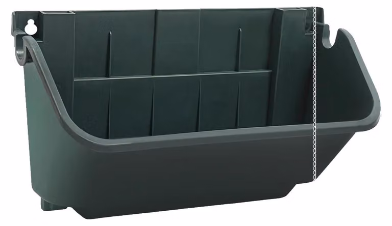 Vaso verticale, design salvaspazio, praticità di montaggio a parete, colore verde militare