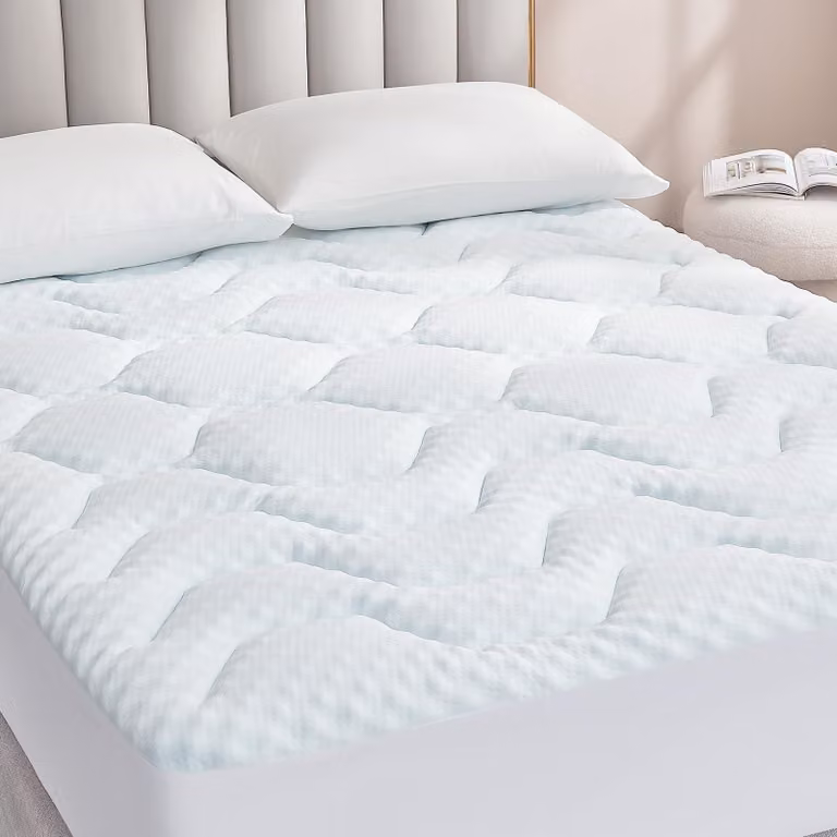 Topper in gel, 135 x 190 cm, con imbottitura in memory foam