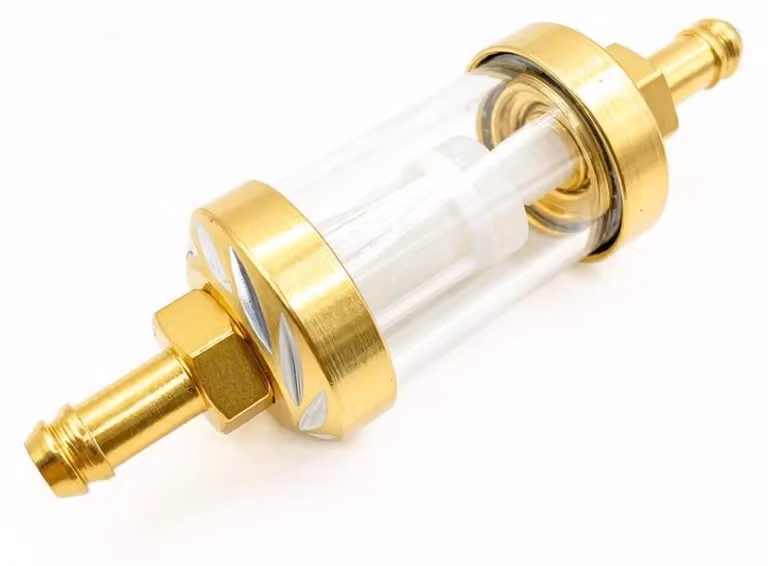 Filtro carburante universale in metallo da 8 mm per motori