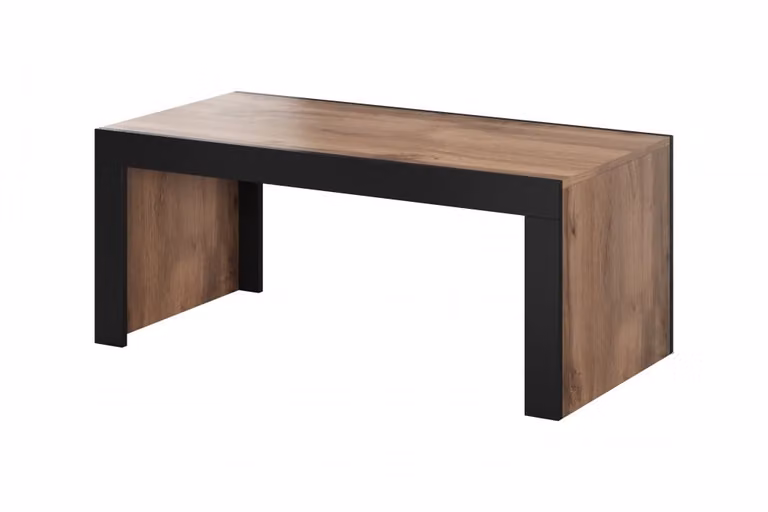 Letto MILA panca/tavolo 120x60x50 quercia votan + nero