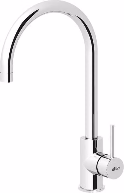 Miscelatore monocomando per lavello da cucina CLOUD ELLECI cromo lucido con canna girevole