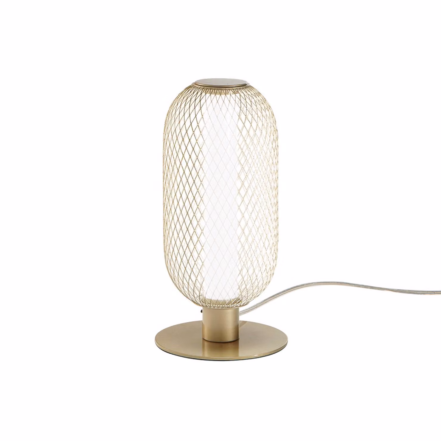 Luce Ambiente Design Lampada da tavolo a LED Inkas, Ottone / Oro, Soggiorno / Sala da pranzo, Metallo, Lampada da tavolo LED