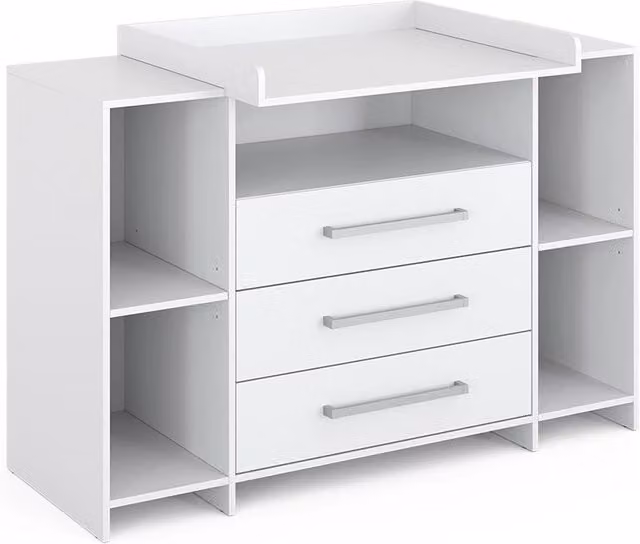 Fasciatoio Oskar Bianco 143 x 100 cm XL con cassetti Vicco