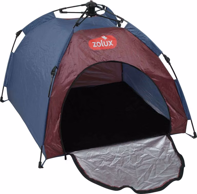 Tenda per cani BIVOUAK blu/rosso Zolux