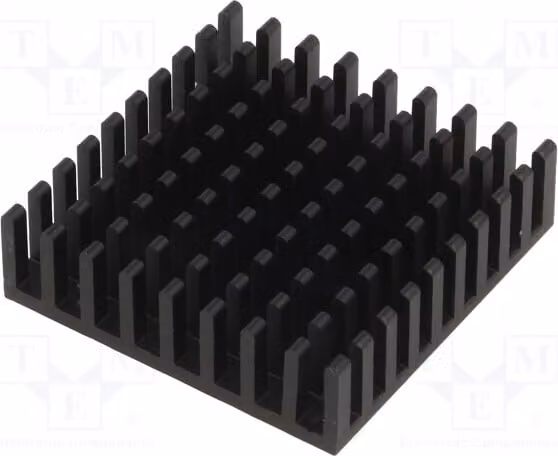 1 radiatore: stampato, lunghezza: 35 mm, colore nero, altezza: 10 mm, larghezza: 35 mm, alluminio, modello ICK BGA 35 x 35 x