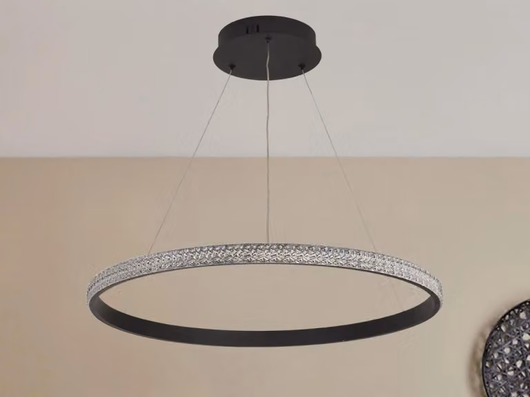 Lampada a sospensione LED con cavo, inclusa di telecomando, 40W - J4386/B