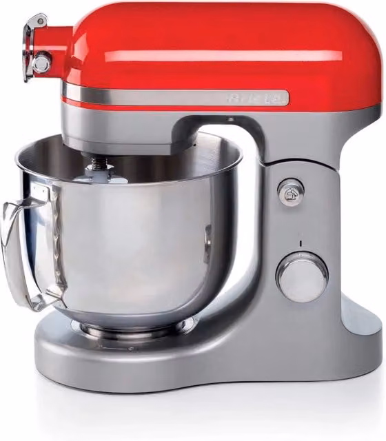 Impastatrice Planetaria Moderna - 1600W - 5,5L - 11 Velocità - 3 Accessori - Rosso