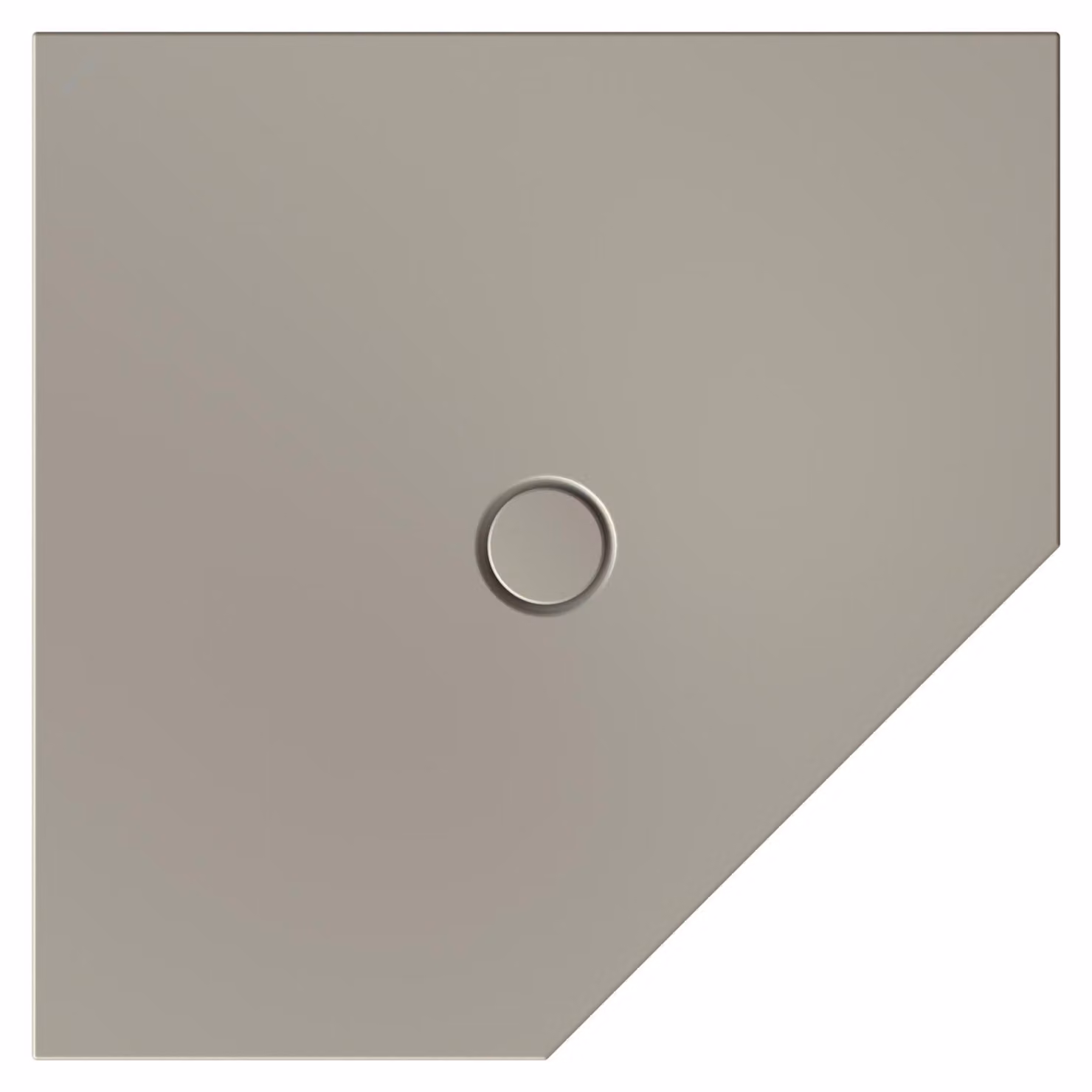 BetteFloor Caro receveurs de douche pentagonaux avec BetteGlasur Plus, 1000x1000mm, 7211-416PLUS, 7211-416PLUS