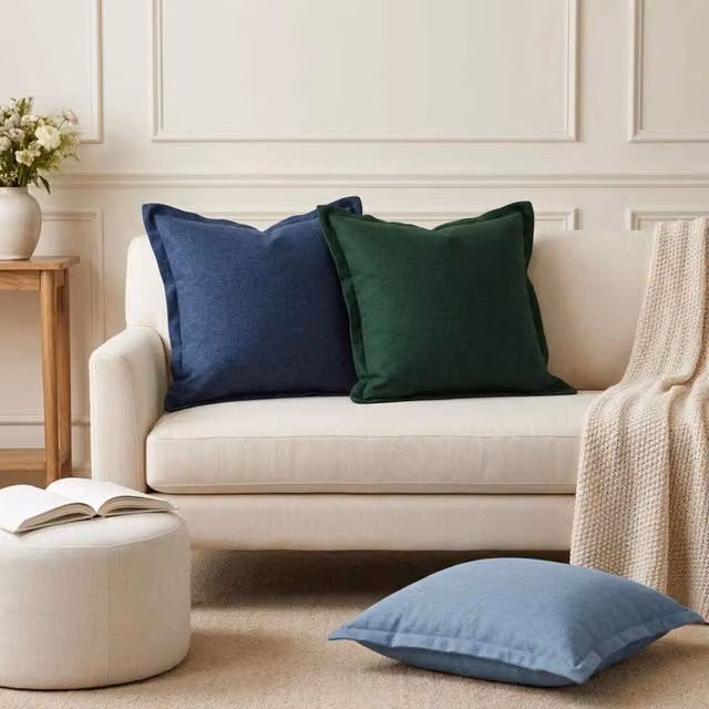 Cuscino con cuscino HOUTEN 12 pz Blu Lino 935043