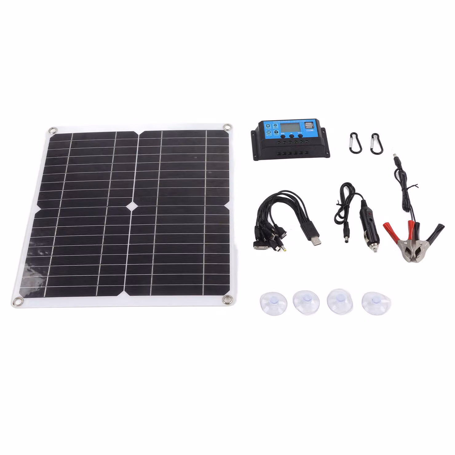 Kit pannello solare, pannello solare 20W 12V, kit pannello solare all'aperto, set regolatore solare 10A, pannello solare monocristallino, pannello solare fai da te