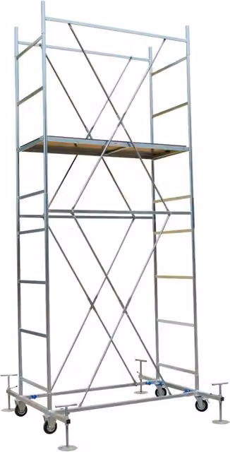 Trabattello REAL PLUS Piscopiello Ponteggi argento 4,60 m