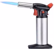 Caramellatore a fiamma professionale Arrow CA2 Silver e Nero