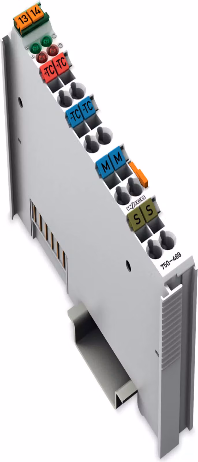 Wago 750-469, 2 canali, 0,5 kV, ingresso, K, 320 ms, 12 x 100 x 69,8 mm